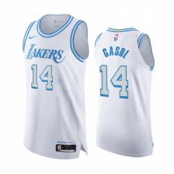 Marc Gasol Los Angeles Lakers Blanco Auténtica Ciudad 2020-21 Camisetas Legacy of Lore