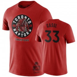 Toronto Raptors Marc Gasol & 33 2019 Campeones Camiseta