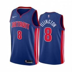 Detroit Pistons Wayne Ellington & 8 Blue 2020-21 icono Camisetas