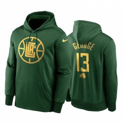 Paul George Los Angeles Clippers Hoodie Green Golden Limited 2020 St Paddy's Day