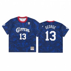 Aape X M # N Paul George y 13 Clippers Royal Camisetas