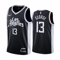 Paul George Los Angeles Clippers 2020-21 Negro City Camisetas