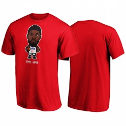 Paul George y 13 Clippers 2020 NBA Playoffs Bound Star Player camiseta roja
