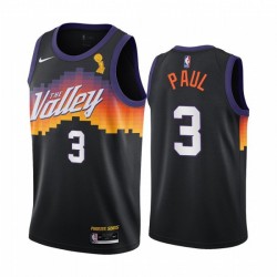 Chris Paul Phoenix Suns Campeones Negro City Edition Camisetas