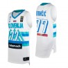 Eslovenia Baloncesto 2021 Juegos Olímpicos de Tokio First Bitth & 77 Luka DonCic Blanco Camiseta