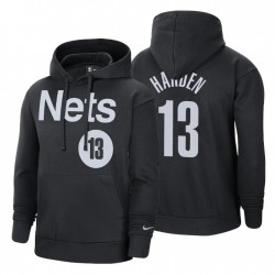 Brooklyn Nets No. 13 James Harden Ganed Pullover Hoodie Negro