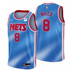 Brooklyn Nets Hardwood Classics Patty Mills No. 8 Azul swingman v-cuello camiseta
