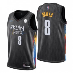 Brooklyn Nets Swingman Patty Mills No. 8 Ciudad Edición Negro Camiseta