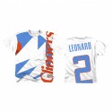 Kawhi Leonard Los Angeles Clippers Blanco Big Face # 2 camiseta