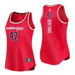Washington Wizards Camiseta Davis Bertans No.42 réplica rojo 2021 mujeres