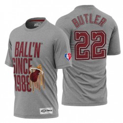 Miami Heat Jimmy Butler # 22 NBA 75 aniversario Camiseta gris
