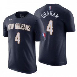 Nueva Orleans Pelicans Devonte 'Graham # 4 75th Anniversary Diamond Navy T-Shirt