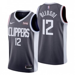 Los Angeles Clippers ganó Edición # 12 Eric Bledsoe Camiseta Grey