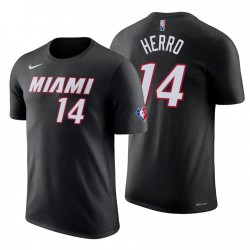 Miami Heat Tyler HERRO # 14 75º aniversario Diamante Negro camiseta