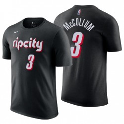 Portland Trail Blazers camiseta c.j. McCollum No. 3 Negro 2021-22 City Edición