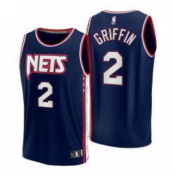 2021-22 Brooklyn Nets Blake Griffin # 2 Replica Navy Camiseta - Ciudad