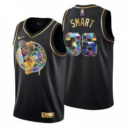Boston Celtics Marcus Smart # 36 Golden Edición Diamond Logo Negro Swingman Camiseta