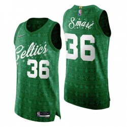 2021 NBA 75ª Navidad Boston Celtics Marcus Smart # 36 Green Authentic Camiseta