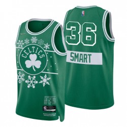 Boston Celtics 2021 NBA 75ª Navidad Marcus Smart # 36 Green Camiseta