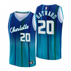 2021-22 Charlotte Hornets Gordon Hayward # 20 Replica Azul Camiseta - Ciudad