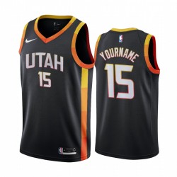 Derrick Favores Utah Jazz 2020-21 Negro Ciudad Camisetas 2020