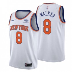 New York Knicks Association Edición Kemba Walker No. 8 Blanco Swingman Camiseta