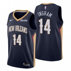 2020-21 New Orleans Pelicans No. 14 Brandon Ingram Camiseta Navy Icon Edición
