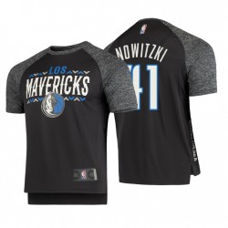 HOMBRES DALLAS MAVERICKS GRAY Noches de tiro # 41 Dirk Nowitzki camiseta