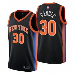 2022-23 New York Knicks Julius Randle City Edición Negro Camiseta