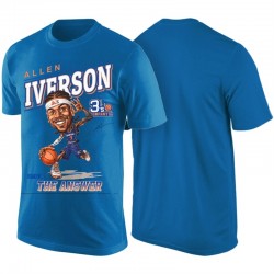 2017 Big3 Basketball League # 3 Allen Iverson 'The Respuesta' camiseta de caricatura