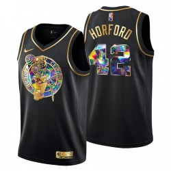 Boston Celtics Al Horford #42 Golden Ediciónón Diamante Logotipo Negro Swingman Camiseta