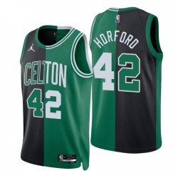 Boston Celtics Al Horford #42 NBA 75th Split Edición Negro verde Camiseta