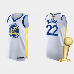 2021-22 Campeones de las Finales de la NBA Andrew Wiggins #22 Blanco Asociación Auténtica Blanco Camiseta