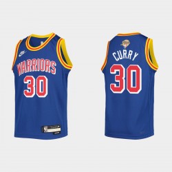 Golden State Warriors 2022 Finales de la NBA #30 Stephen Curry Royal Youth Camiseta Classic