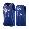 Paul George La Clippers 2020 Navidad Night Blue Camisetas Festive Edición Especial
