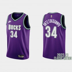 Milwaukee Bucks Giannis Antetokounmpo #34 2022-23 Classic Ediciónón Camiseta