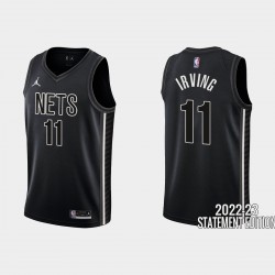 Brooklyn Nets Kyrie Irving #11 Negro 2022-23 Declaración Edición Camiseta