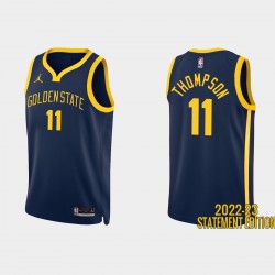 Golden State Warriors #11 Klay Thompson 2022-23 Declaración Edicio Navy Camiseta