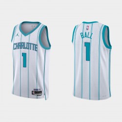 Charlotte Hornets #1 Lamelo Ball 2022-23 Association Edición Blanco Camiseta