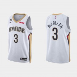New Orleans Pelicans C.J. McCollum Association Edición Blanco Camiseta