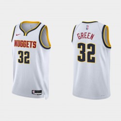 Denver Nuggets Jeff Green 2022-23 Association Edición Blanco Camiseta Swingman