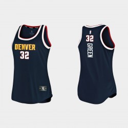 Camiseta de tirantes de mujer Denver Nuggets Jeff Green Icon Edition Navy