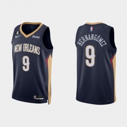 New Orleans Pelicans Willy Hernangomez Icon Edition Navy Camiseta 2022-23