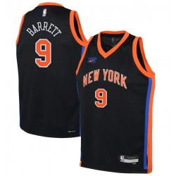 RJ Barrett New York Knicks Camiseta Swingman Nike Juventud 2022/23 - Edición City - Negro