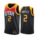 Joe Ingles Utah Jazz 2020-21 Ciudad negra Camisetas Nuevo uniforme