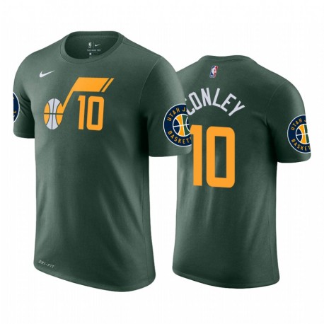 Utah Jazz Mike Conley & 10 Green Ganneed T-Shirt