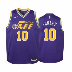 Mike Conley Utah Jazz Hardwood Classics Juvenil Camisetas - Púrpura