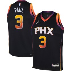 Chris Paul Phoenix Suns Jordan Brand Youth 2022/23 Swingman Camiseta Negro - Statement Edición