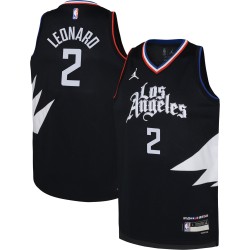 Kawhi Leonard LA Clippers Jordan Brand Youth 2022/23 Swingman Camiseta Negro - Statement Edición