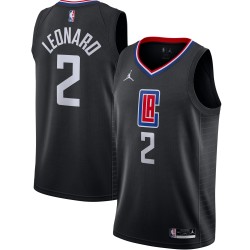 Kawhi Leonard LA Clippers Jordan Brand 2020/21 Swingman Camiseta - Statement Edición - Negro